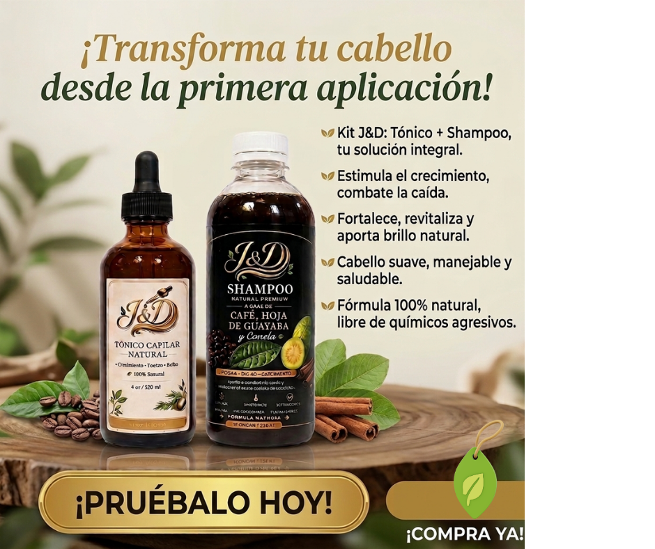 Tónico Capilar Natural J&D (4 oz / 120 ml)