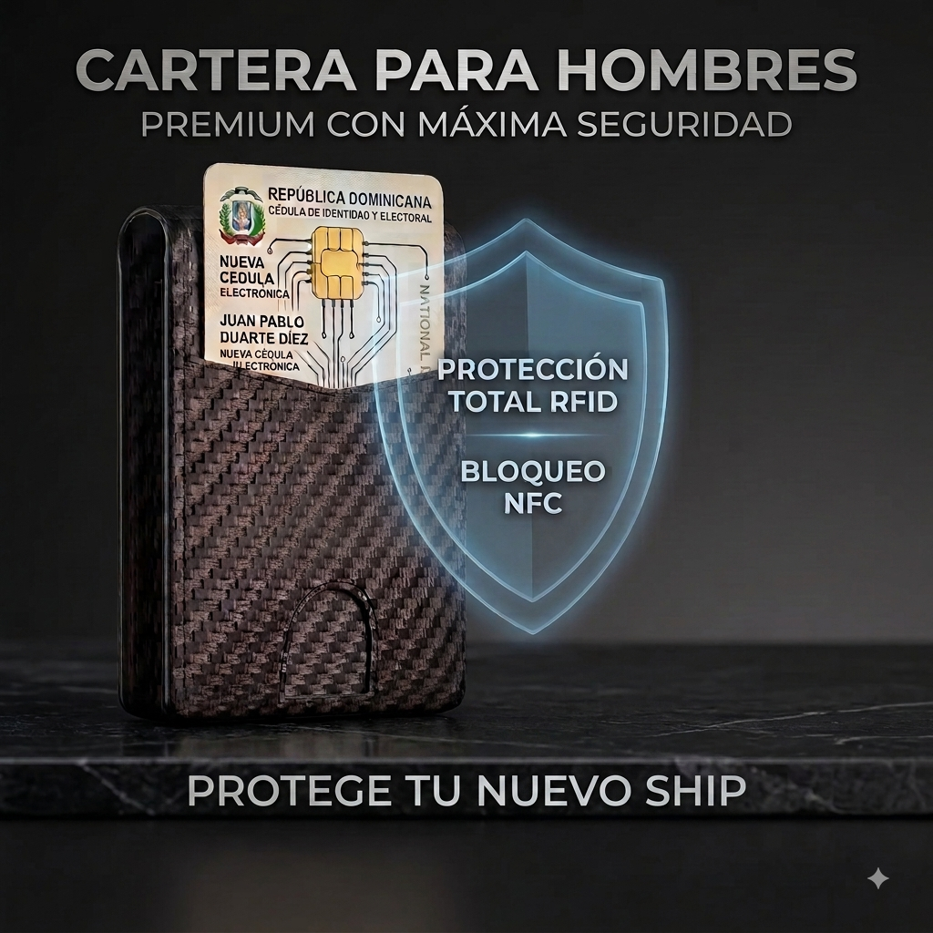 Cartera Para Hombres Con Bloqueo RFID